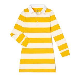 5/$20 NEW 6-6X (S) Girls Yellow Stripe Rugby Dress